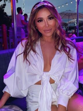 White Tie-Front Blouse